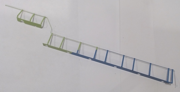 HANDRAIL / LH LONG / LIME GREEN & BLUE / PREMIER ES44AC GEVO