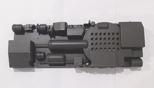 FUEL TANK / UP GRAY / W/SPEAKER HOLES / RAILKING RDC BUDD CAR