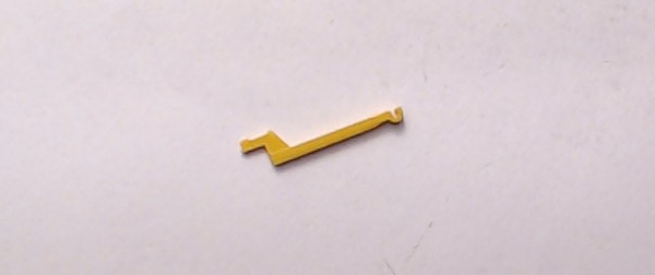 STANCHION / HANDRAIL / YELLOW / LH / BEHIND CAB DOOR / HO SCALE SD70ACE