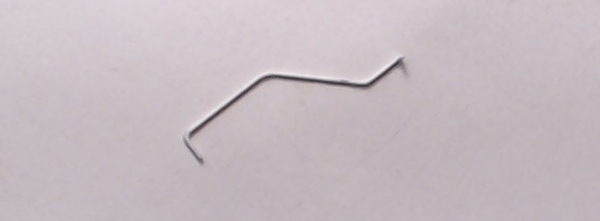 GRAB IRON / LH / CAB TO PILOT / UP GRAY / HO SCALE ES44AC