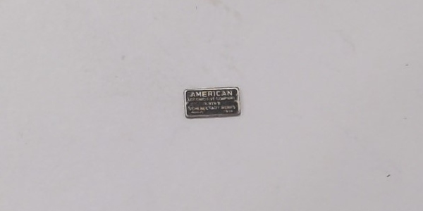 BUILDER PLATE / RECTANGLE / B&O #69188 / PREMIER Y-3 2-8-8-2