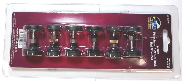 PROTO SCALE 3/2 6-WHEEL TRUCK HI-RAIL WHEEL SET KIT
