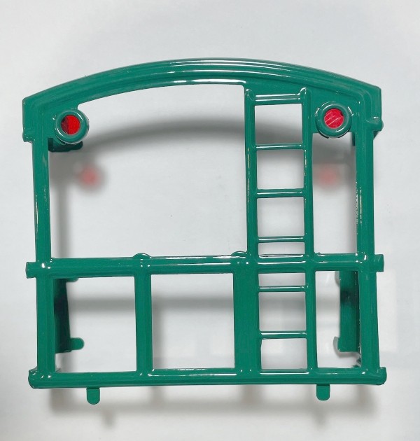 	 CABOOSE RAILING / MEDIUM GREEN / WITH MARKER LENSES / TINPLATE STANDARD GAUGE 217