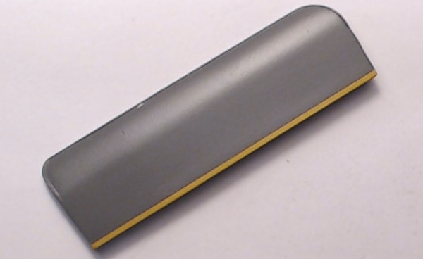 SMOKE DEFLECTOR / RH / GRAY W/YELLOW TRIM / HO SCALE CHALLENGER 4-6-6-4