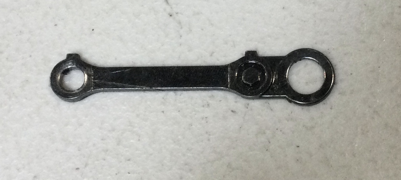 SIDE ROD / BLACKENED / RH / 3RD & 4TH DRIVER / ALL ENGINES / RAILKING ONE GAUGE TRIPLEX