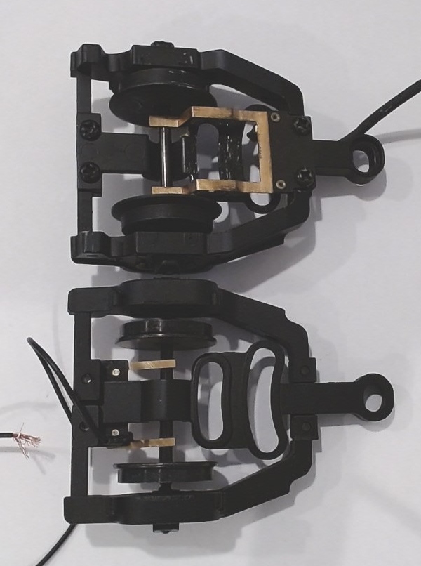 2-WHEEL TRAILING TRUCK / BLACK / W/GROUND STRAP / PS 2 & 3 / PREMIER P-47 PACIFIC 4-6-2