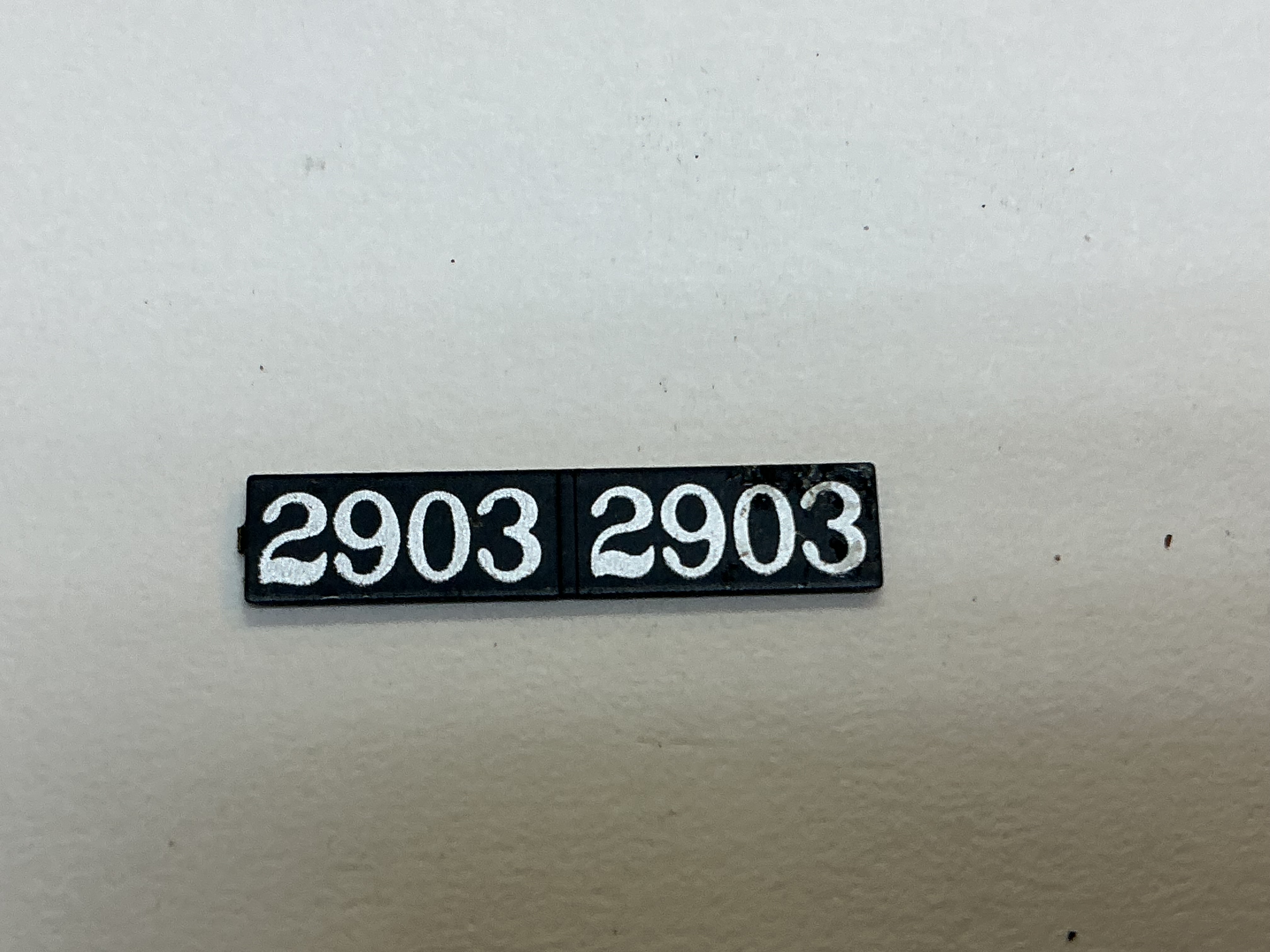 NUMBER BOARD / LH OR RH / SAND DOME SIDES / #2903 / ATSF NORTHERN 4-8-4