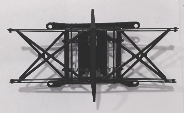 PANTOGRAPH / BLACK W/BLACK CONTACT / W/O INSULATORS / FOR MOTORIZED PANTOGRAPH SYSTEM / PREMIER EP-3