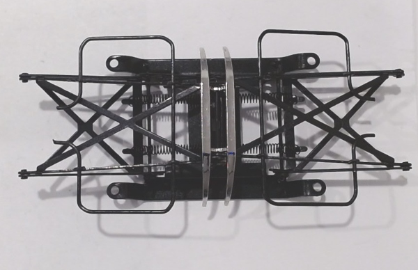 PANTOGRAPH / BLACK / W/NICKEL CONTACTS / W/O INSULATORS / PREMIER E-2 BI-POLAR