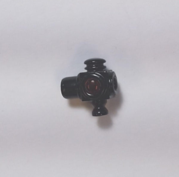 MARKER LIGHT HOUSING / LH / BLACK W/RED & GREEN LENS / PREMIER MADISON OBSERVATION CAR