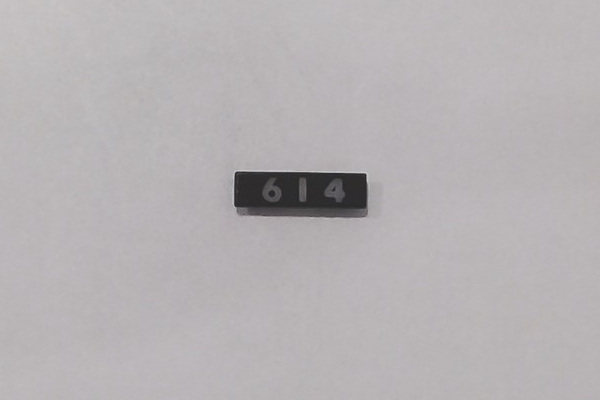 NUMBER BOARD / RH & LH / #614 / PREMIER GREENBRIER 4-8-4