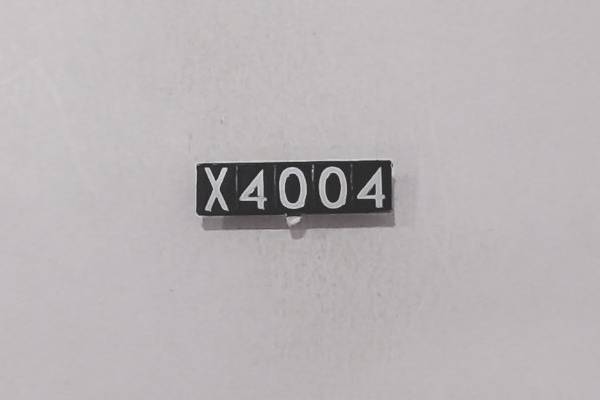 NUMBER BOARD / RH / UP #X4004 / RAILKING ONE GAUGE BIG BOY 4-8-8-4