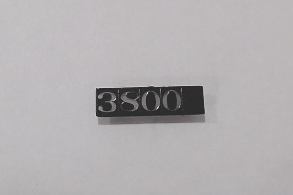 NUMBER BOARD / RH / #3800 / RAILKING ONE GAUGE CHALLENGER 4-6-6-4