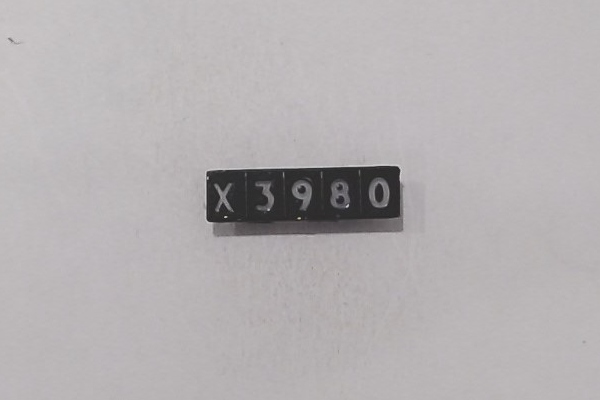 NUMBER BOARD / LH / RAILKING ONE GAUGE CHALLENGER / #X3980