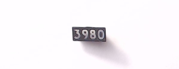 NUMBER BOARD / LH / HEADLIGHT HOUSING / #X3980 / RAILKING ONE GAUGE CHALLENGER 4-6-6-4
