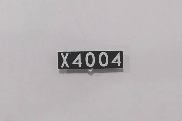 NUMBER BOARD / LH / #X4004 / RAILKING ONE GAUGE BIG BOY 4-8-8-4