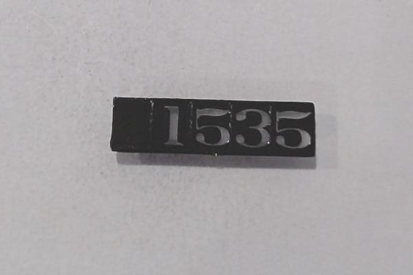 NUMBER BOARD / LH / UP #1535 / RAILKING ONE GAUGE CHALLENGER 4-6-6-4
