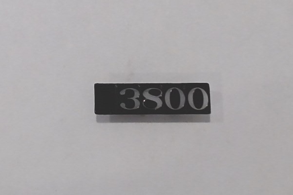 NUMBER BOARD / LH / #3800 / RAILKING ONE GAUGE CHALLENGER 4-6-6-4