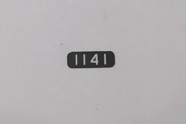 NUMBER BOARD / LH OR RH / T&P #1141 / PREMIER GP-9 