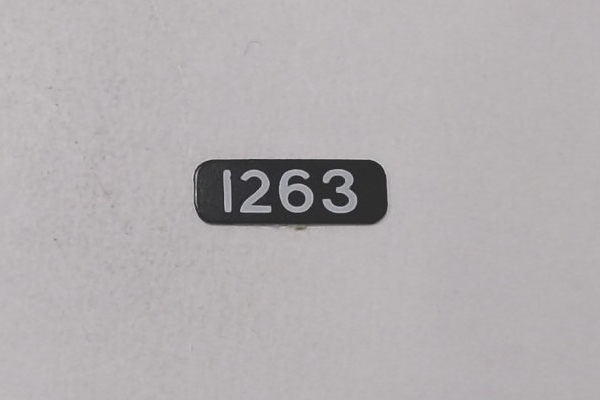 NUMBER BOARD / EL #1263 / PREMIER GP-9