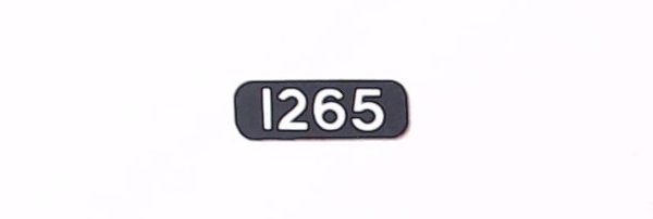 NUMBER BOARD / EL #1265 / PREMIER GP-9 