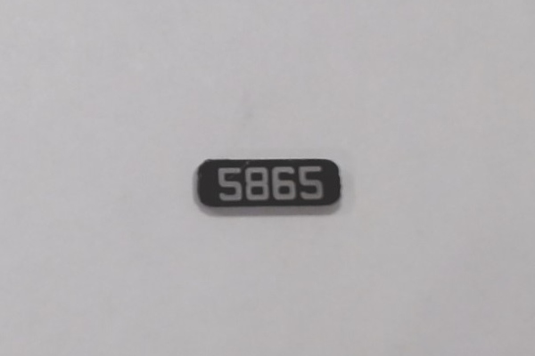 NUMBER BOARD / LR OR RF / PRR #5865 / PREMIER GP-7 