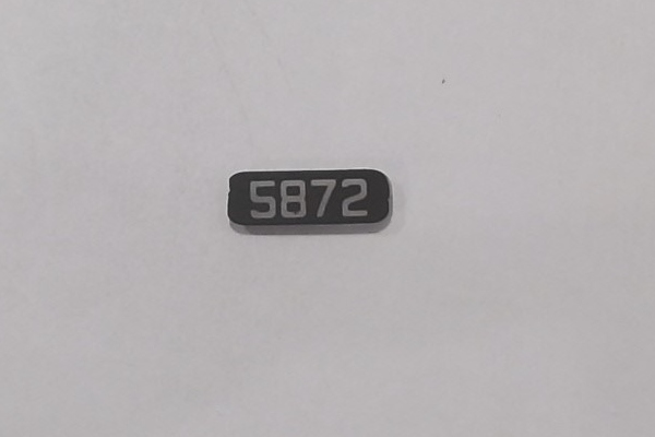 NUMBER BOARD / LR OR RF / PRR #5872 / PREMIER GP-7 