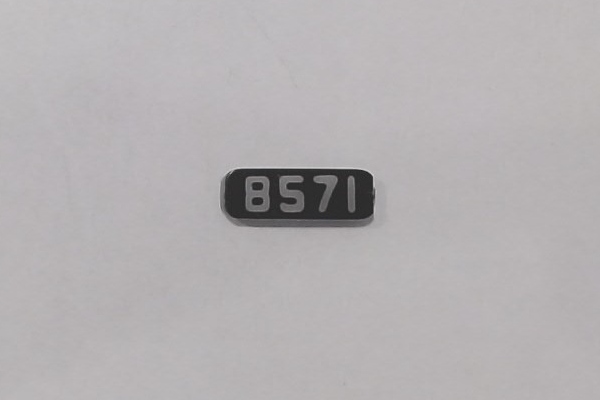 NUMBER BOARD / LR OR RF / PRR #8571 / PREMIER GP-7 