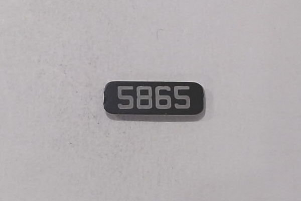 NUMBER BOARD / RR OR LF / PRR #5865 / PREMIER GP-7