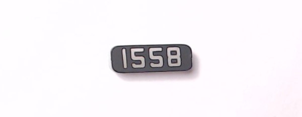 NUMBER BOARD / RR OR LF / B&M #1558 / PREMIER GP-7 