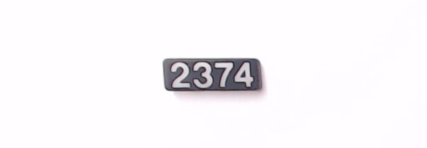 NUMBER BOARD / LR & RF / SANTA FE #2374 / PREMIER GP38-2 