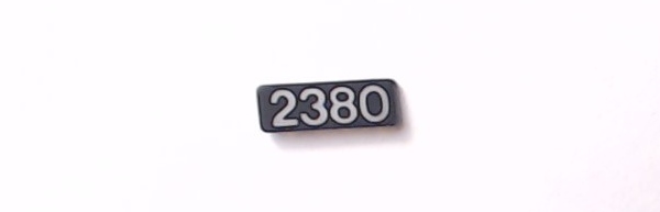 NUMBER BOARD / LR & RF / PREMIER GP38-2 / SANTA FE #2380