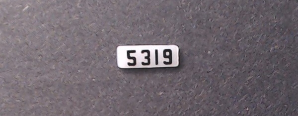 NUMBER BOARD / LR & RF / NS #5319 / PREMIER GP38-2 