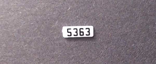 NUMBER BOARD / LR & RF / NS #5363 / PREMIER GP38-2