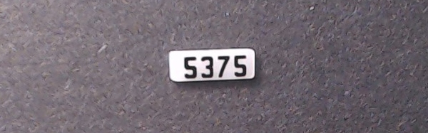 NUMBER BOARD / LR & RF / NS #5375 / PREMIER GP38-2 