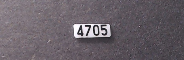 NUMBER BOARD / LR & RF / C&NW #4705 / PREMIER GP38-2