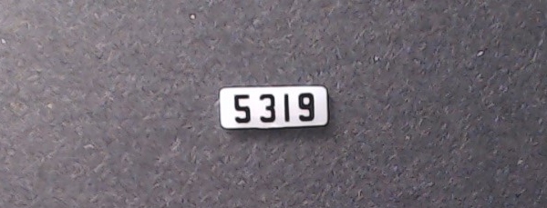 NUMBER BOARD / RR & LF / NS #5319 / PREMIER GP38-2 