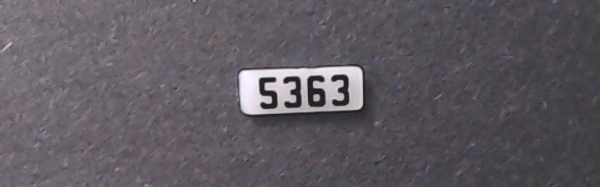NUMBER BOARD / RR & LF / NS #5363 / PREMIER GP38-2 