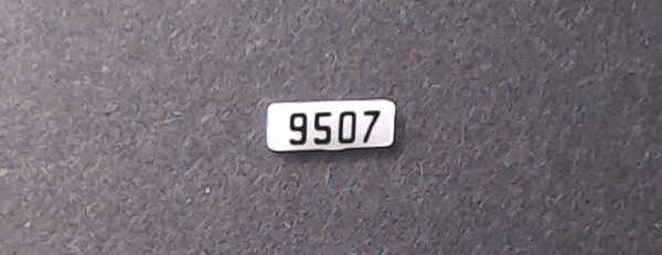 NUMBER BOARD / RR & LF / IC #9507 / PREMIER GP38-2 