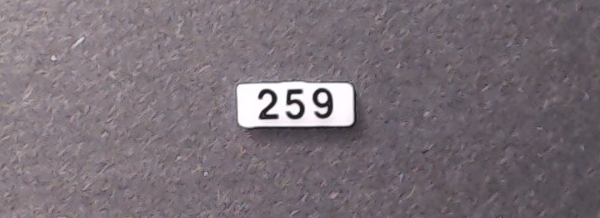 NUMBER BOARD / RR & LFF / MAINE CENTRAL #259 / PREMIER GP38-2 