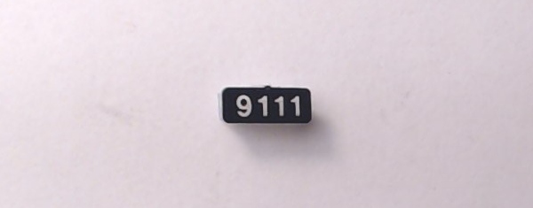 NUMBER BOARD / RF / CP #9111 / PREMIER SD90MAC