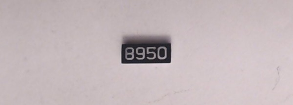 NUMBER BOARD / LF & RR / PRR #8950 / PREMIER 2500HP