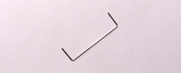 HANDRAIL / NICKEL / TENDER / 38.5mm L / RAILKING CAMELBACK 4-6-0