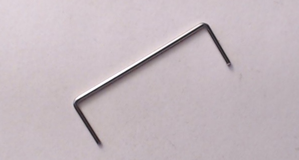 HANDRAIL / NICKEL / TENDER / 31.5mm L / RAILKING Y-6b 2-8-8-2