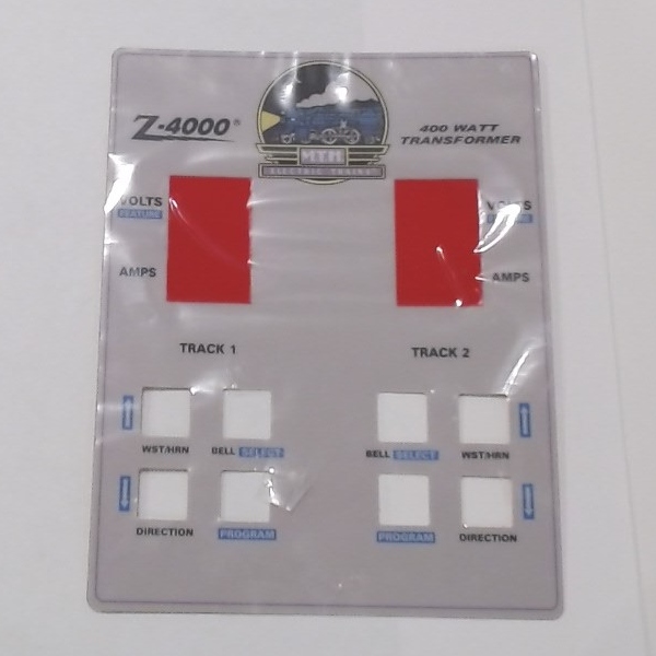 FACE PLATE / Z-4000 TRANSFORMER 