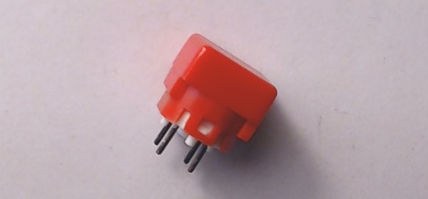 PUSH BUTTON / DPDT / MOMENTARY / RED / SQUARE / TRANSFORMERS