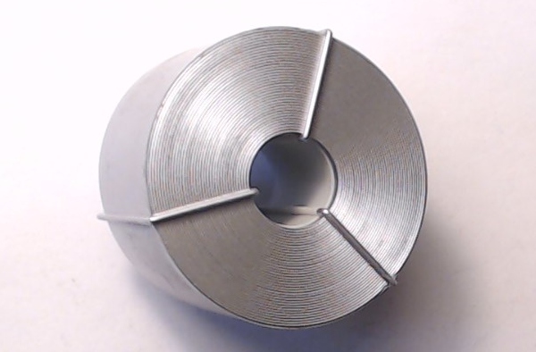 STEEL COIL / LARGE / SILVER / 39mm D / RAILKING COIL CAR