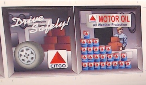 INTERIOR / ADHESIVE STICKER / CITGO / RAILKING OPERATING GAS STATION