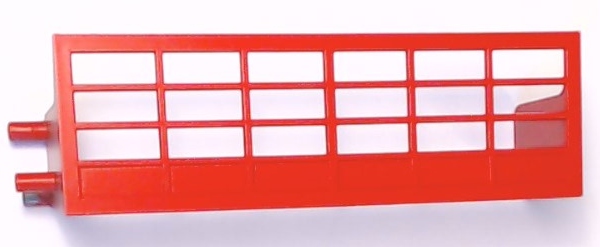 GARAGE DOOR / RED / DOUBLE CAR / RAILKING OPERATING GAS STATION