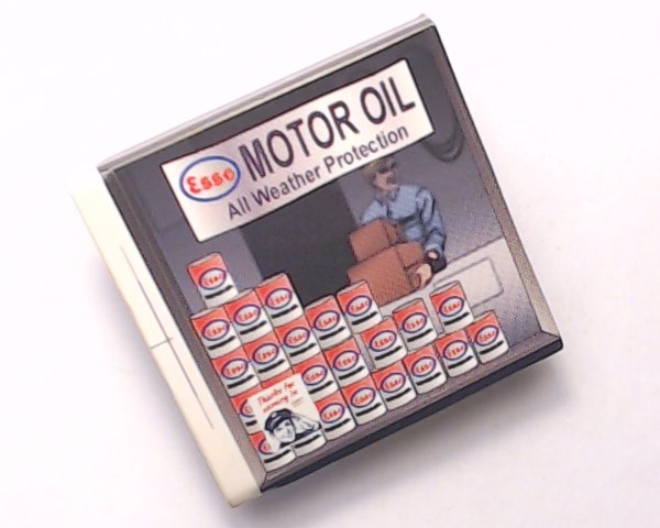 SIGN / INTERIOR / ESSO MOTOR OIL / RAILKING OPERATING GAS STATION
